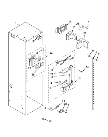 Refrigerator liner parts