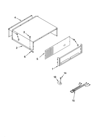 Top grille and unit cover parts