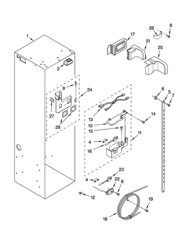 Refrigerator liner parts