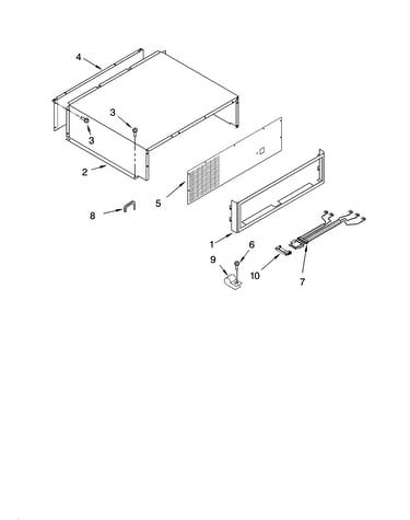 Top grille and unit cover parts