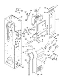 Freezer liner and air flow parts