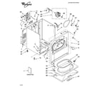 Whirlpool LER7648PQ0 cabinet parts diagram