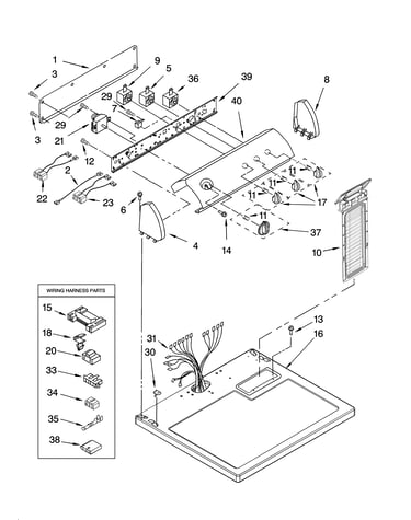 Top and console parts