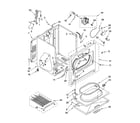 Whirlpool LGR6636PW0 cabinet parts diagram