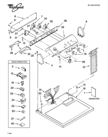 Top and console parts