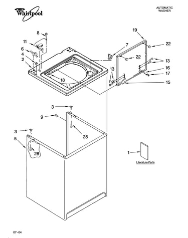 Top and cabinet parts