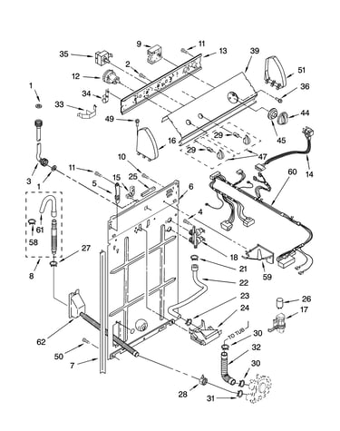 Controls and rear panel parts