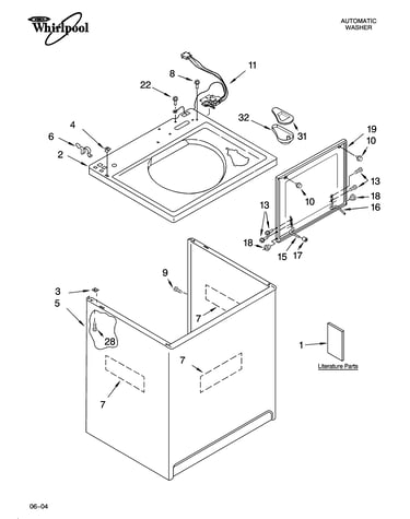Top and cabinet parts