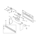 Cabinet and installation parts