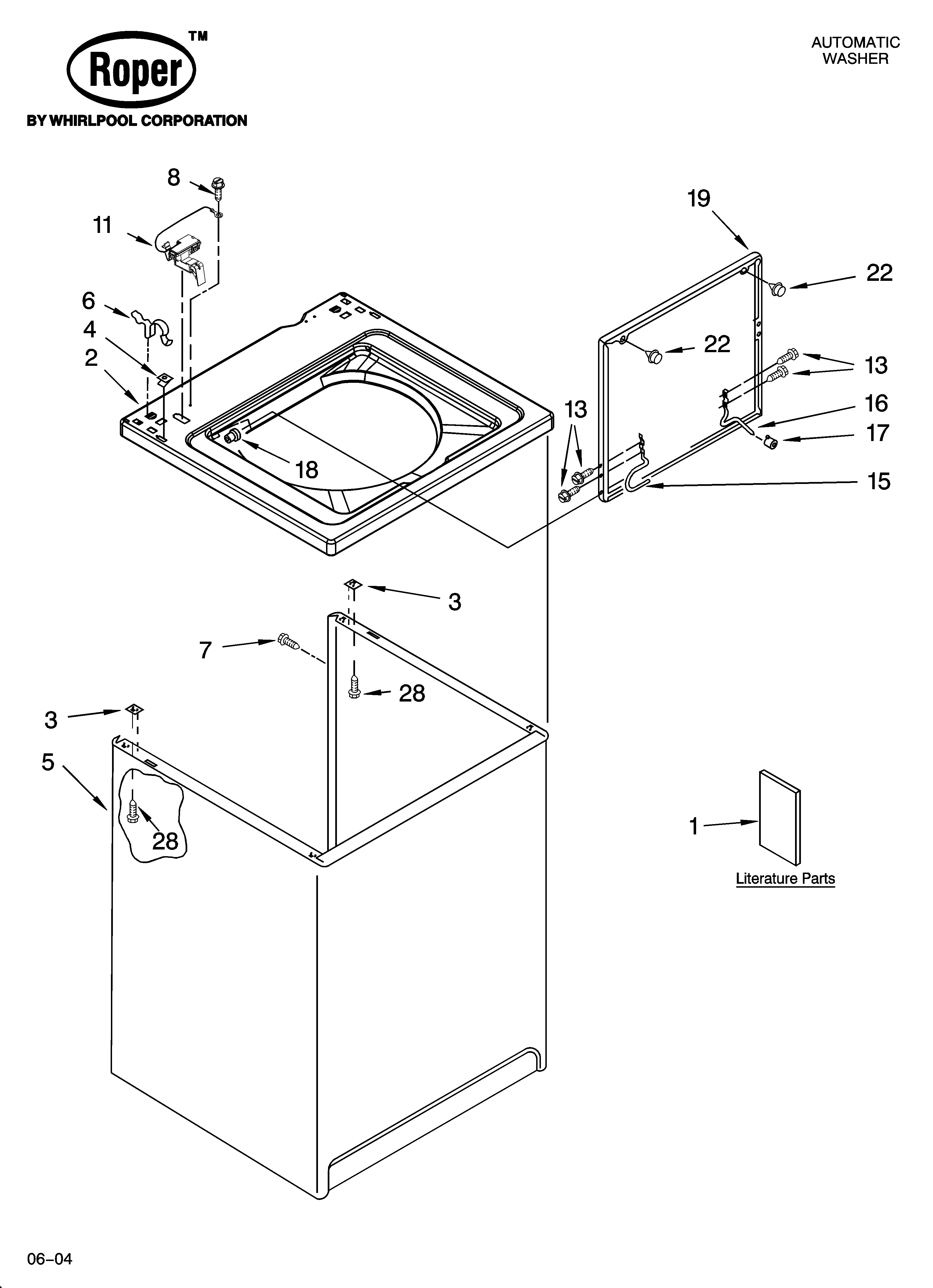 Top and cabinet parts