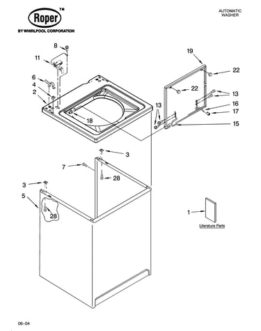 Top and cabinet parts