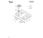 Whirlpool SF369LEMQ1 cooktop parts diagram