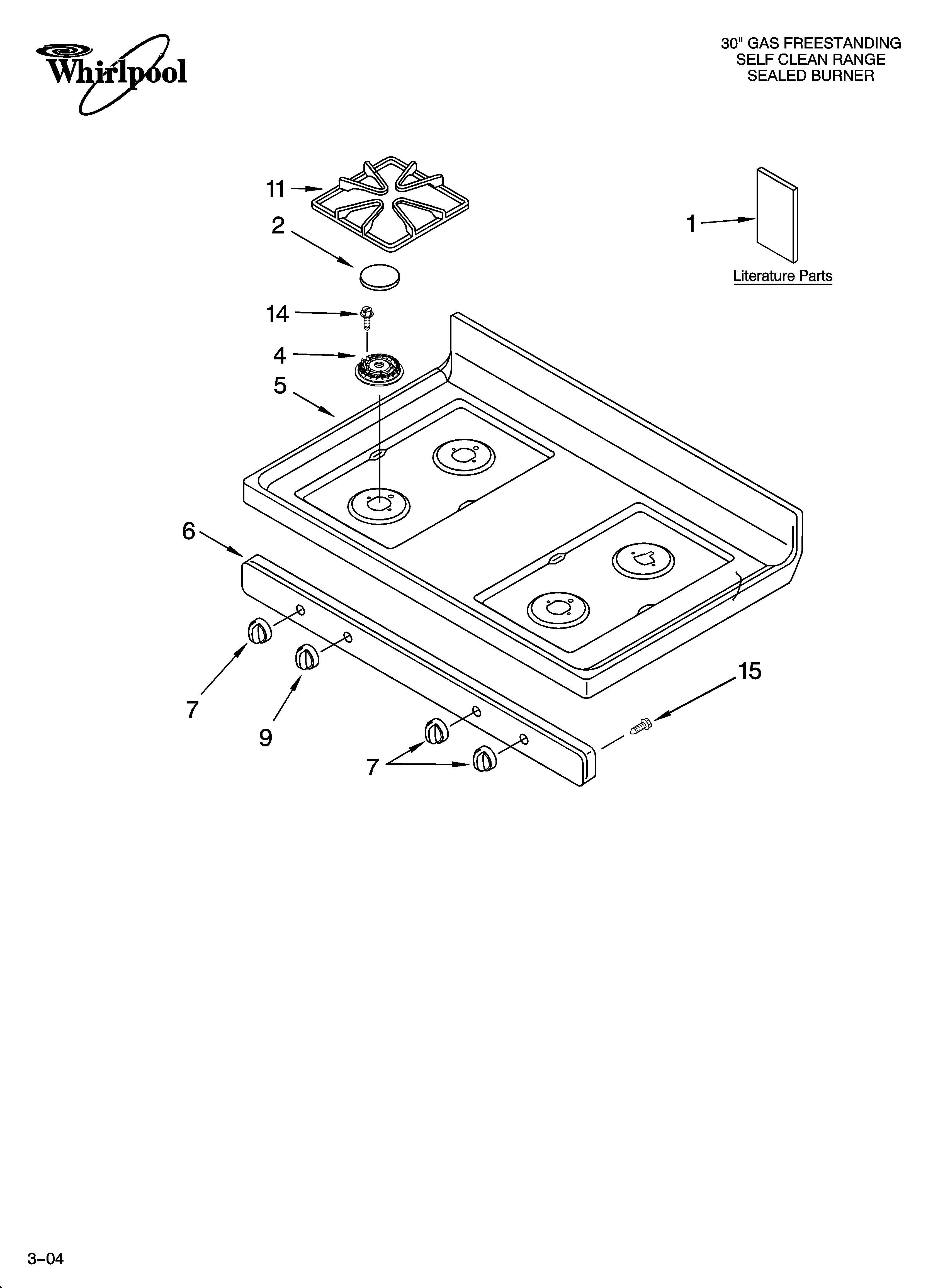 Cooktop parts