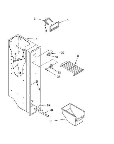 Freezer liner parts