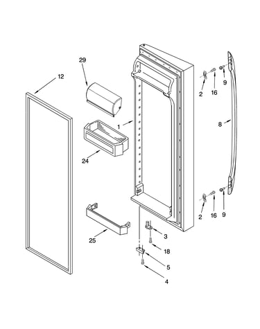 Refrigerator door parts