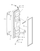 Freezer door parts