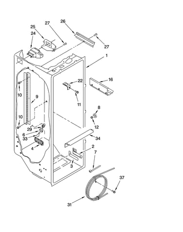 Refrigerator liner parts