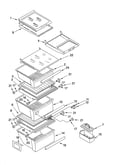 Refrigerator shelf parts