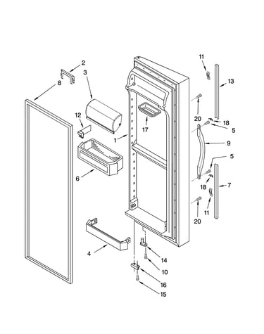 Refrigerator door parts