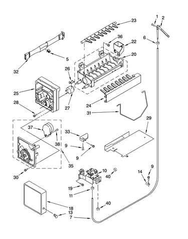 Icemaker parts, optional parts
