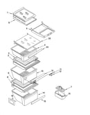Refrigerator shelf parts
