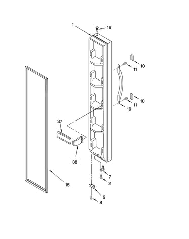 Freezer door parts