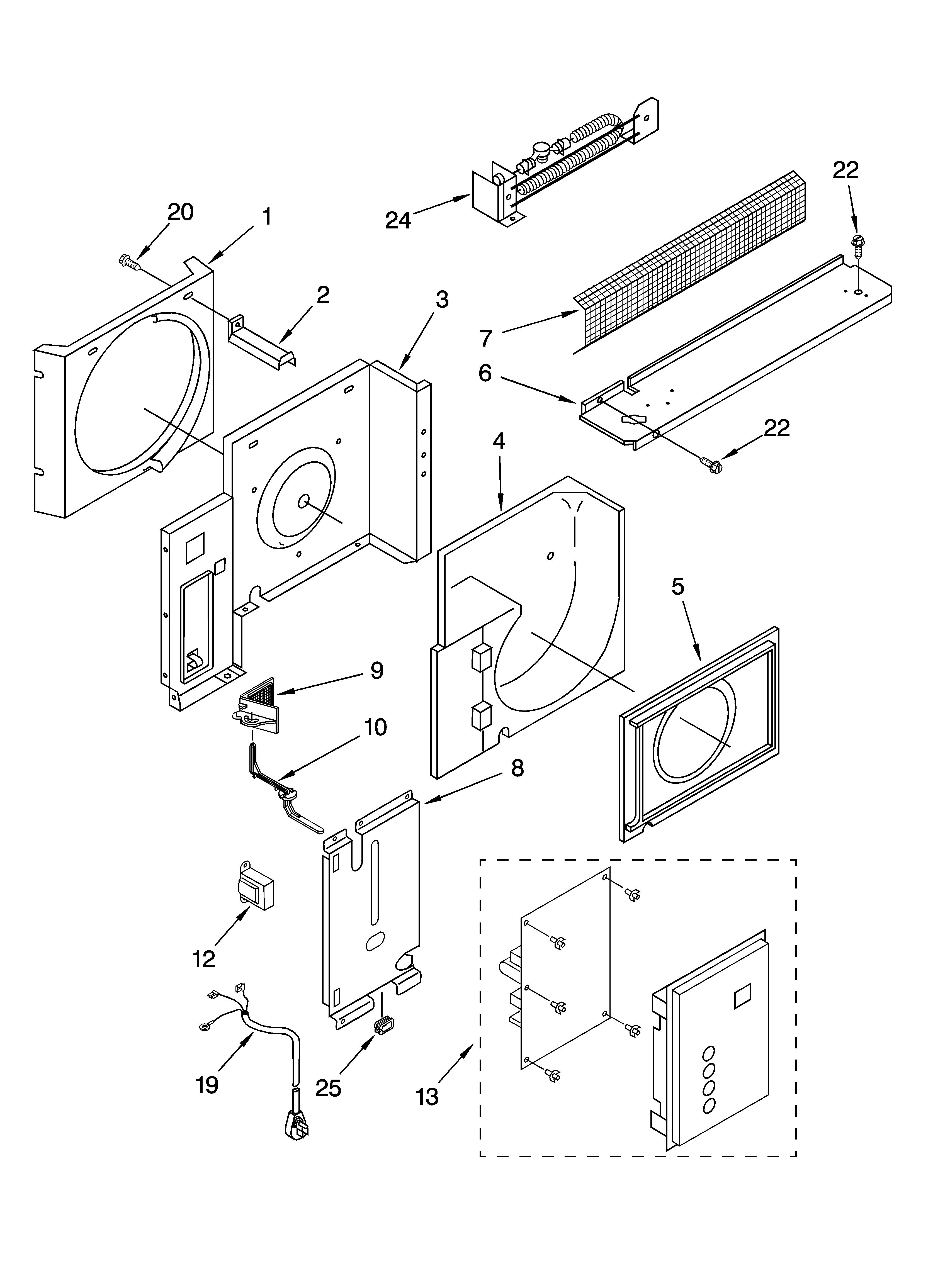 Airflow and control parts
