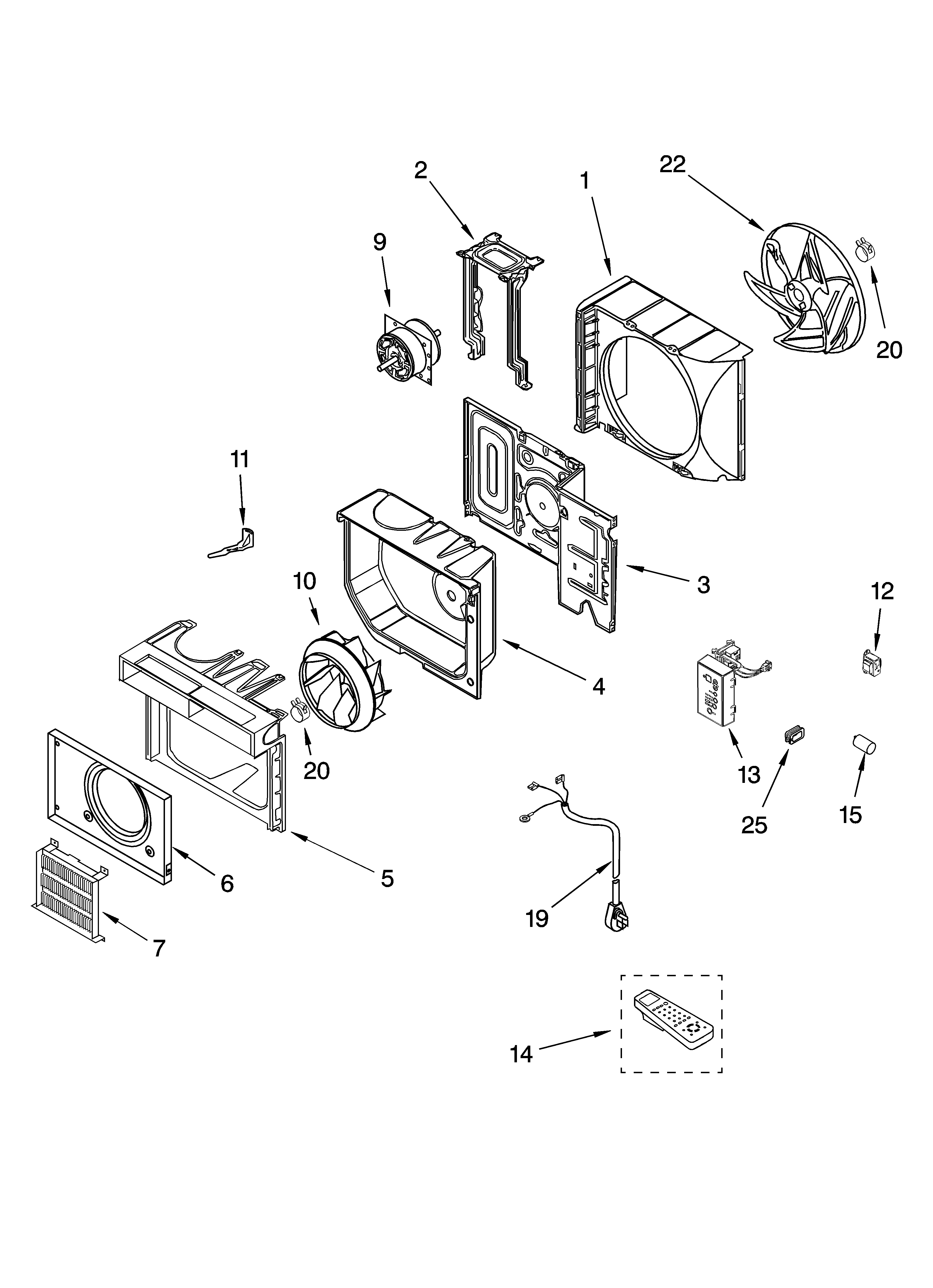 Airflow and control parts