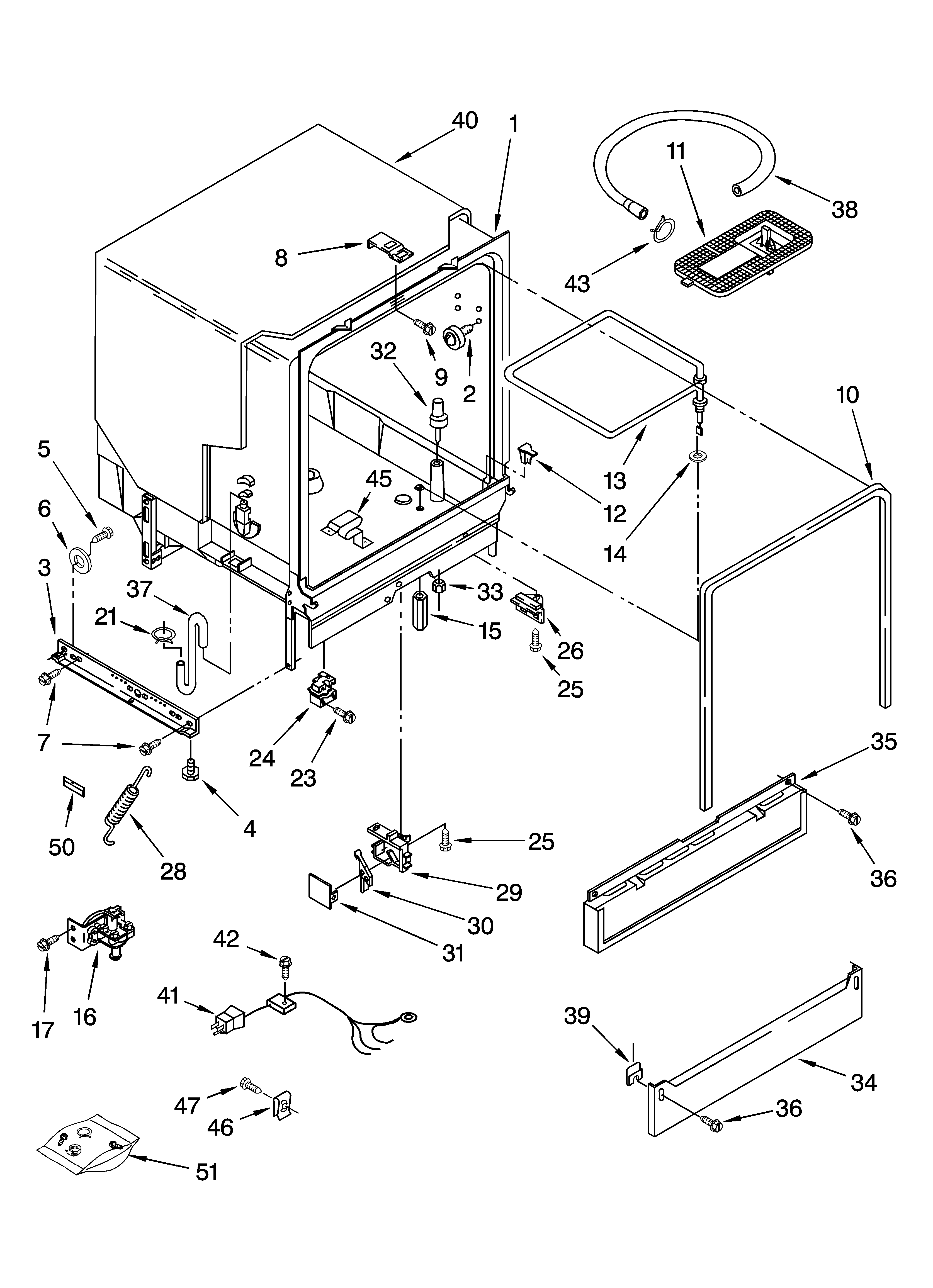 Tub assembly parts