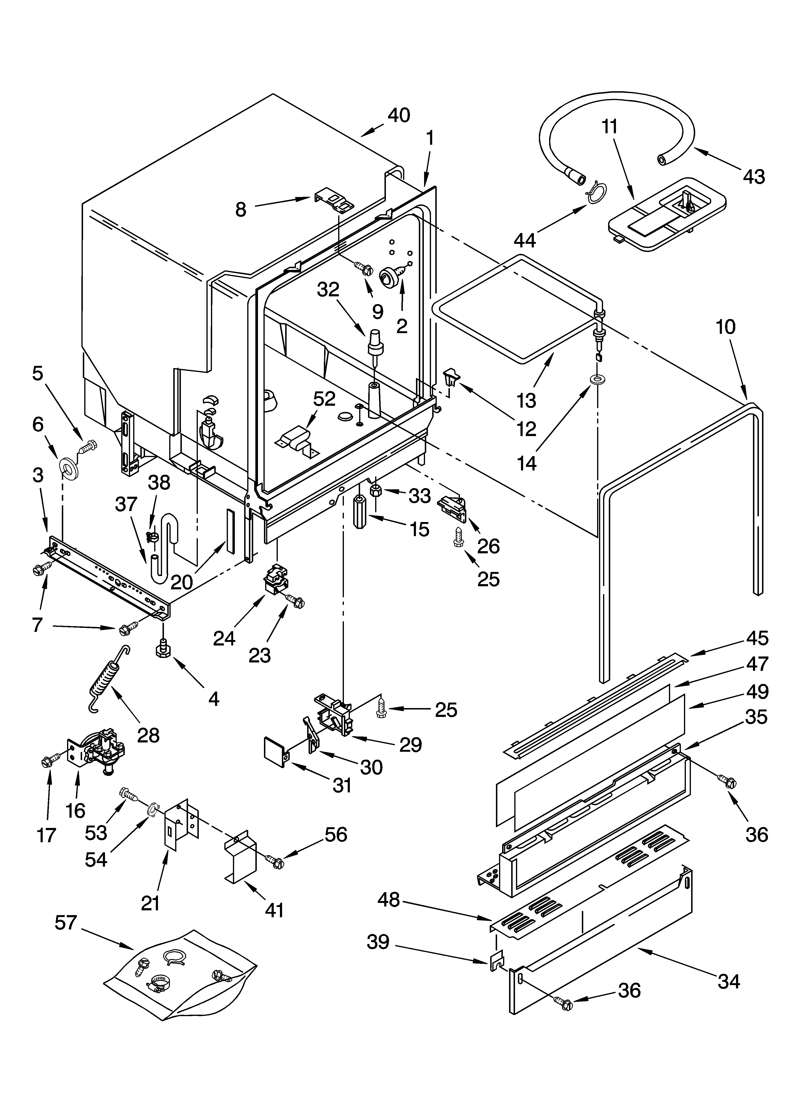 Tub assembly parts