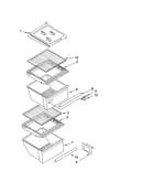 Refrigerator shelf parts