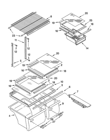 Shelf parts, optional parts