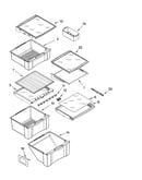 Refrigerator shelf parts
