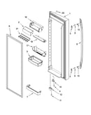 Refrigerator door parts