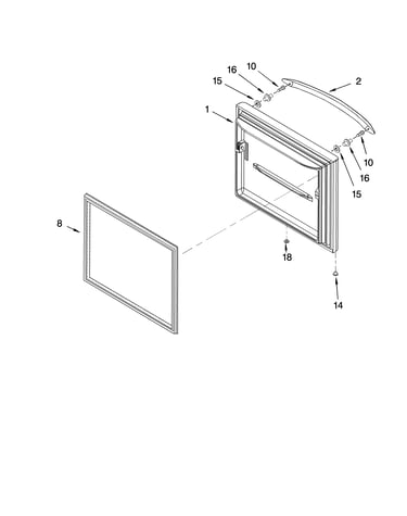 Freezer door parts