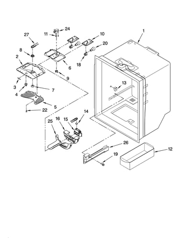 Refrigerator liner parts
