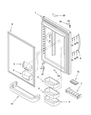 Refrigerator door parts