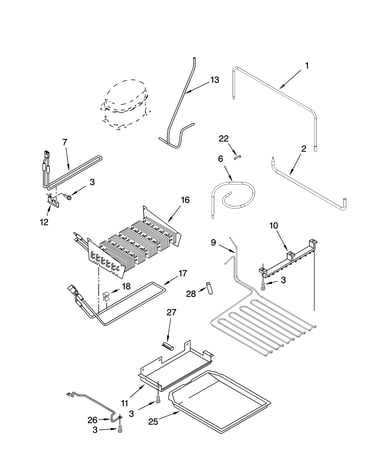 Lower unit and tube parts