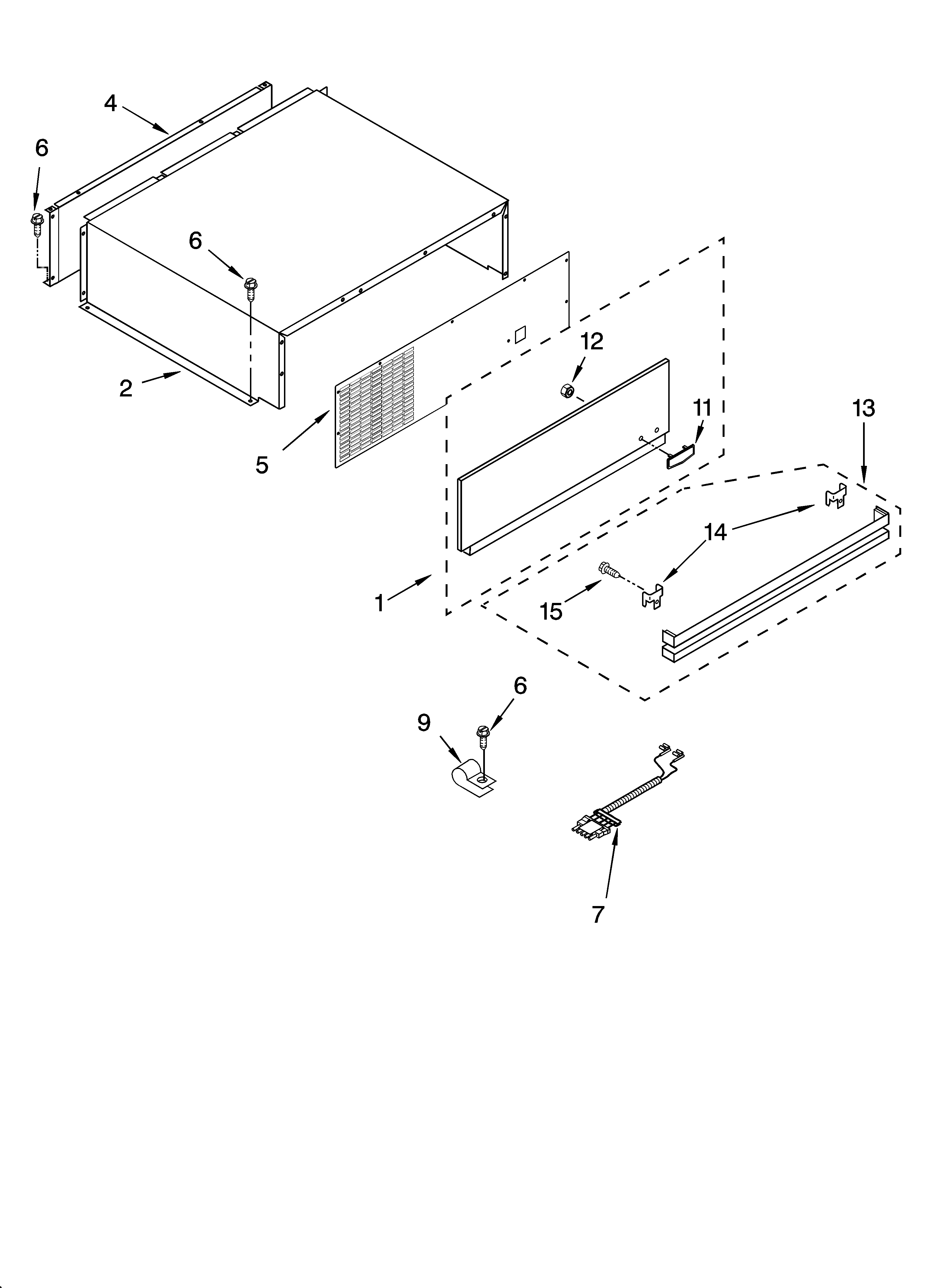 Top grille and unit cover parts