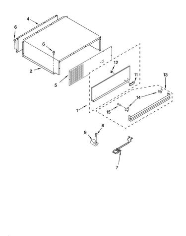Top grille and unit cover parts