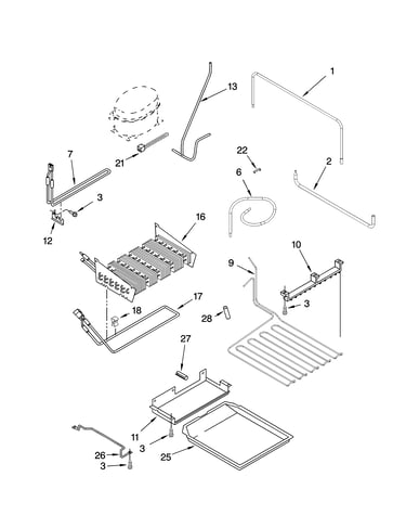 Lower unit and tube parts