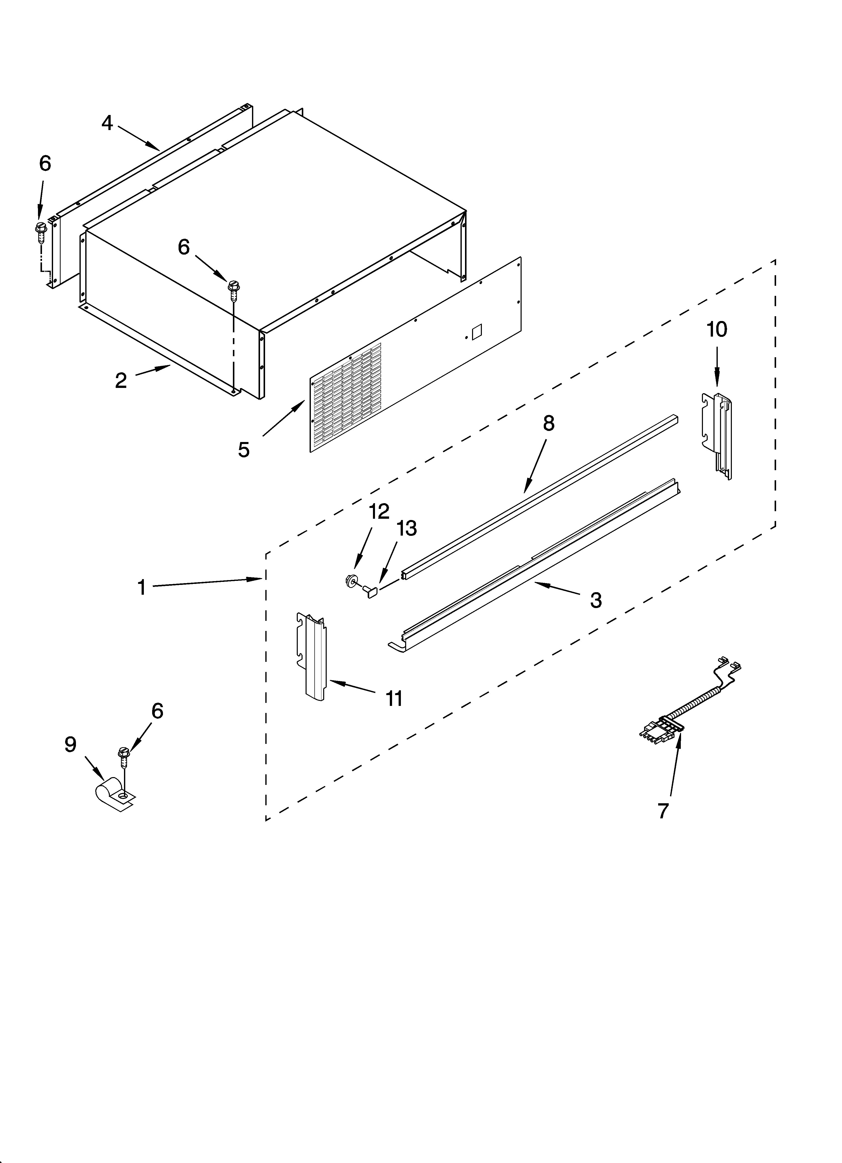 Top grille and unit cover parts