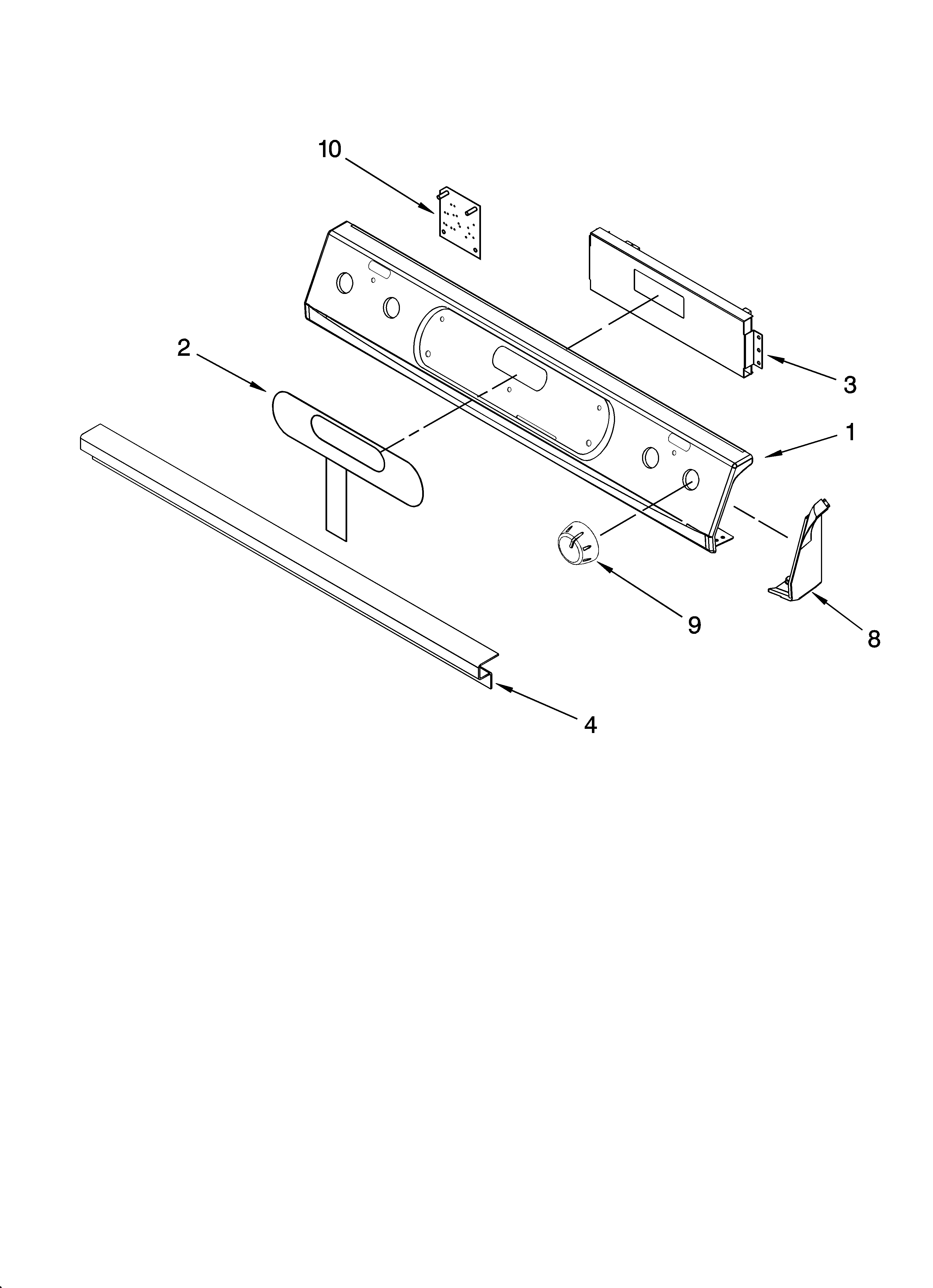 Control panel parts