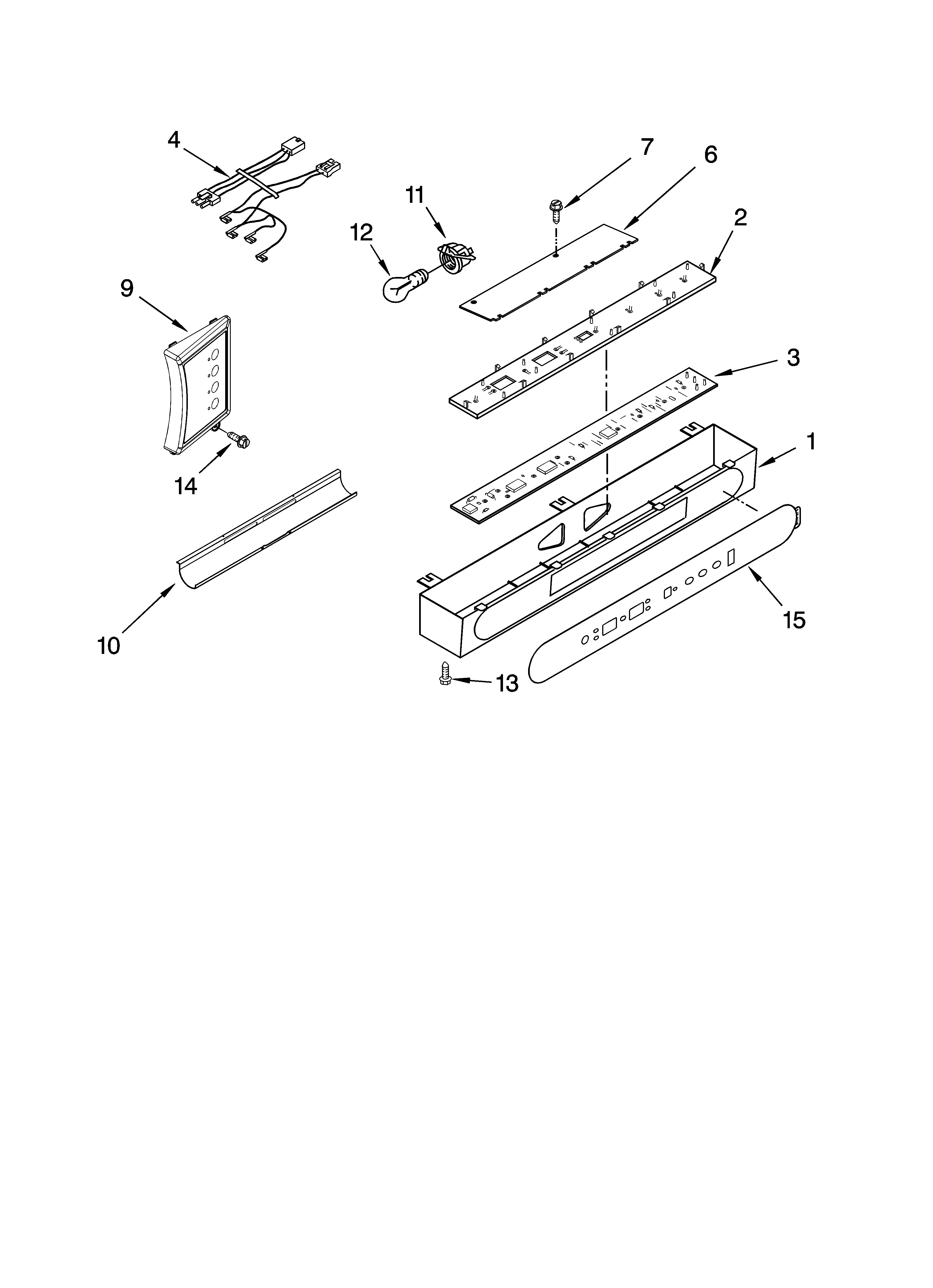 Control panel parts
