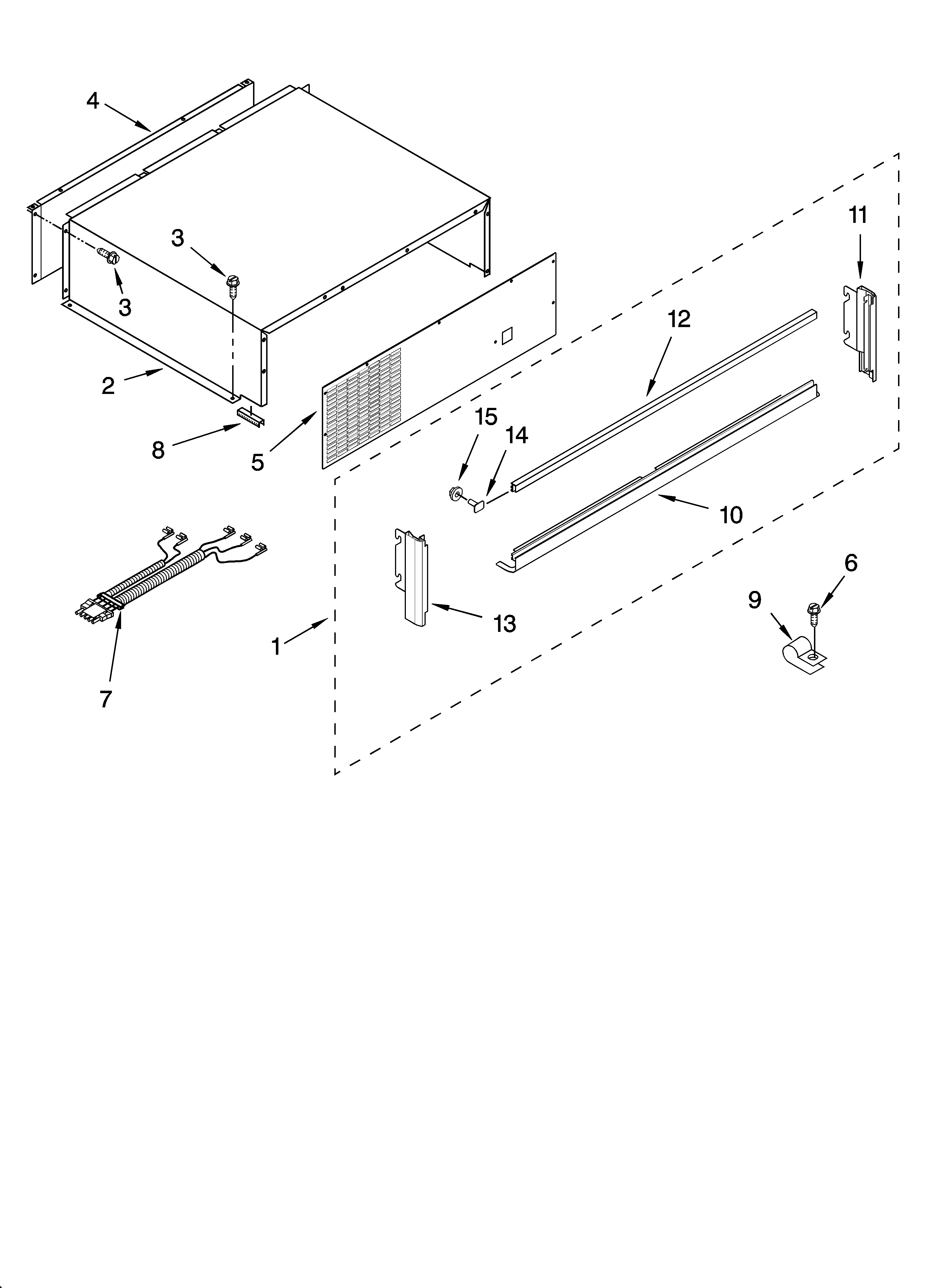 Top grille and unit cover parts