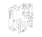KitchenAid KSSO36FMX01 freezer liner and air flow parts diagram