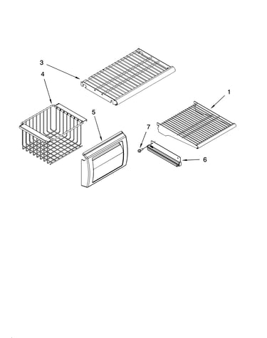 Freezer shelf parts