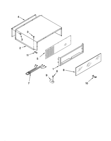 Top grille and unit cover parts