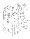 Freezer liner and air flow parts