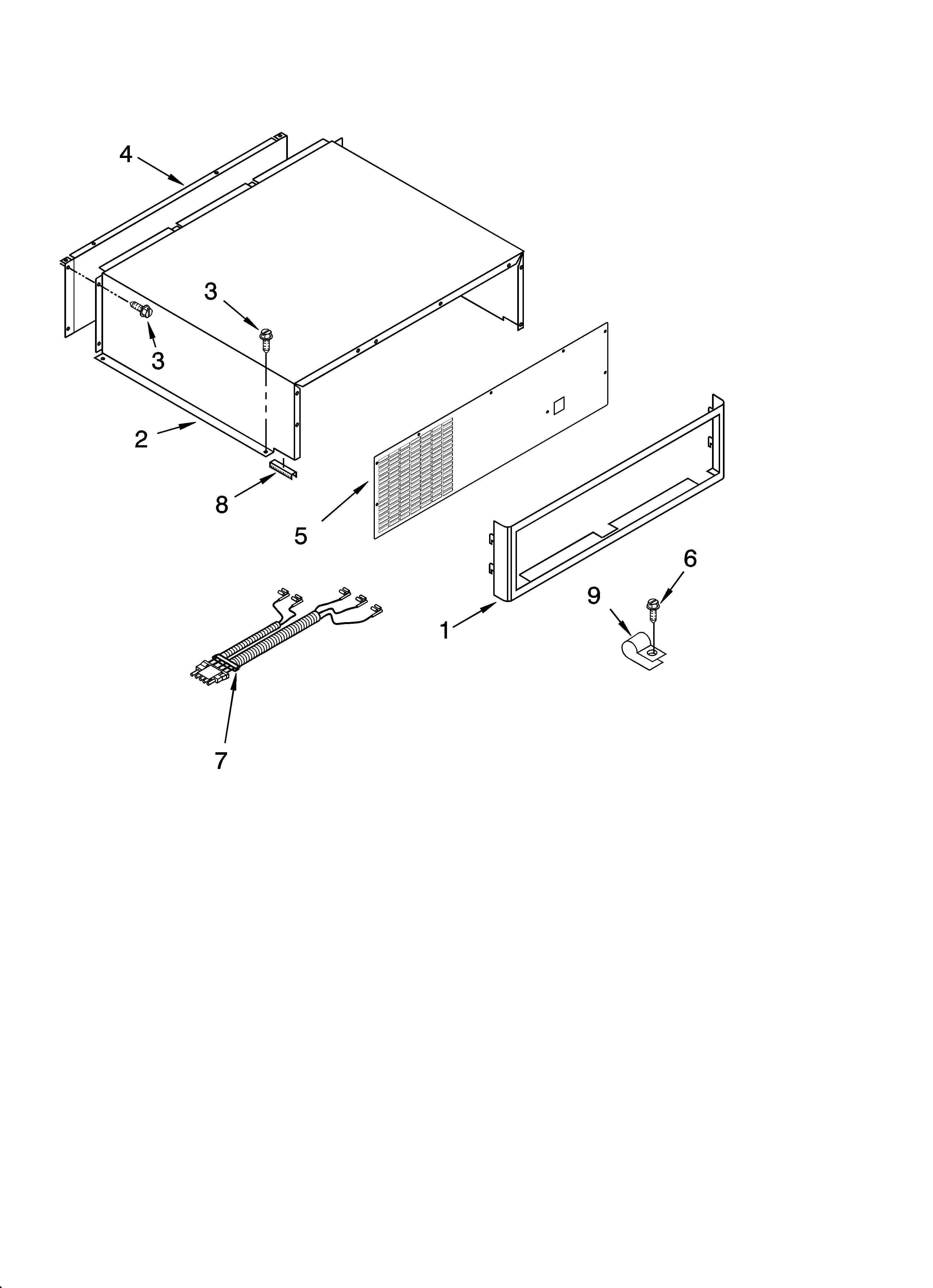 Top grille and unit cover parts
